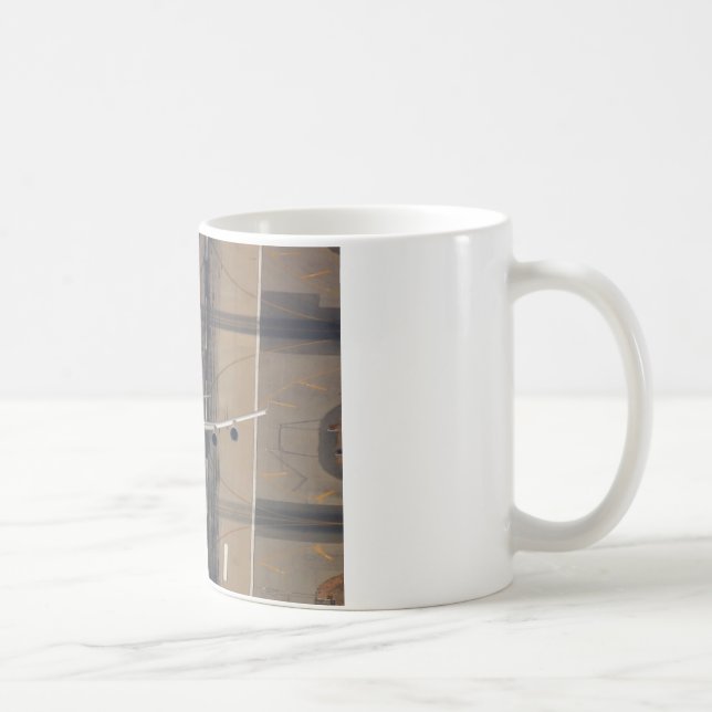 Caneca De Café Decolagem do Olá!-Perf B-747 (Direita)
