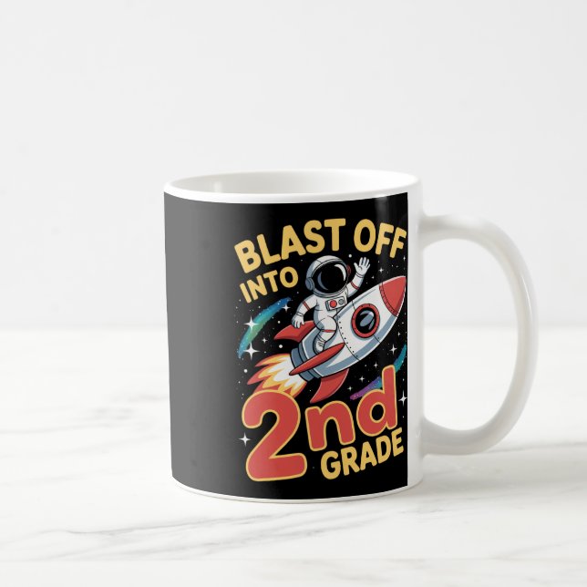 Caneca De Café Decolar na 2ª Série Espaço de Volta às Aulas Seco (Direita)