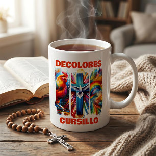 Caneca De Café DeColores Cursillo Pincelada Galo Cruz Pombo