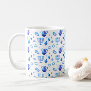 Caneca De Café Decoração bonita do partido feliz de Hanukkah