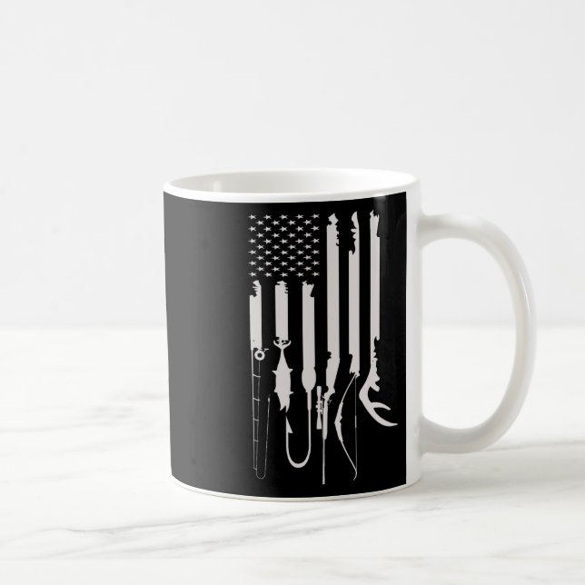 Caneca De Café Decoração com Tema Americano Bandeira dos EUA Caça (Direita)