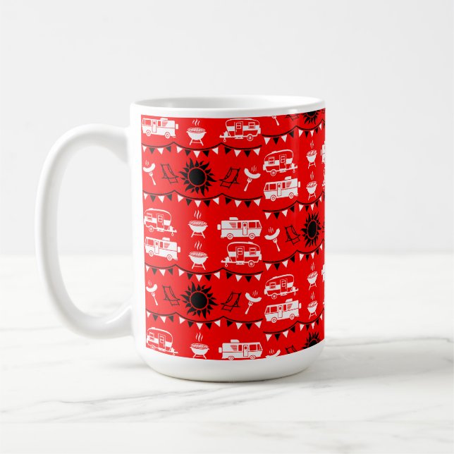 Caneca De Café Decoração de acampamento de Caravana (Esquerda)
