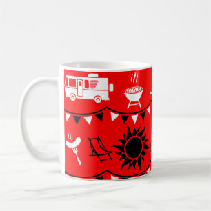 Caneca De Café Decoração de Acampamento de Caravana