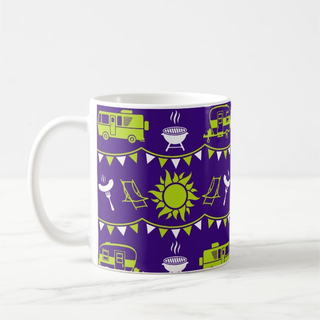 Caneca De Café Decoração de acampamento de Caravana (Esquerda)