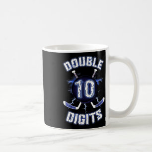 Caneca De Café Decoração de Aniversário de Dois Dígitos Hóquei no
