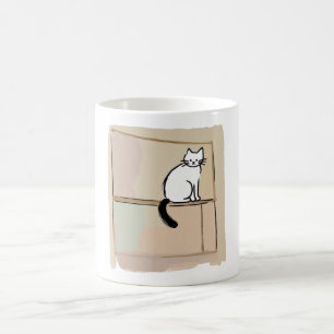 Caneca de Café Decoração de Casa Arte Minimalista
