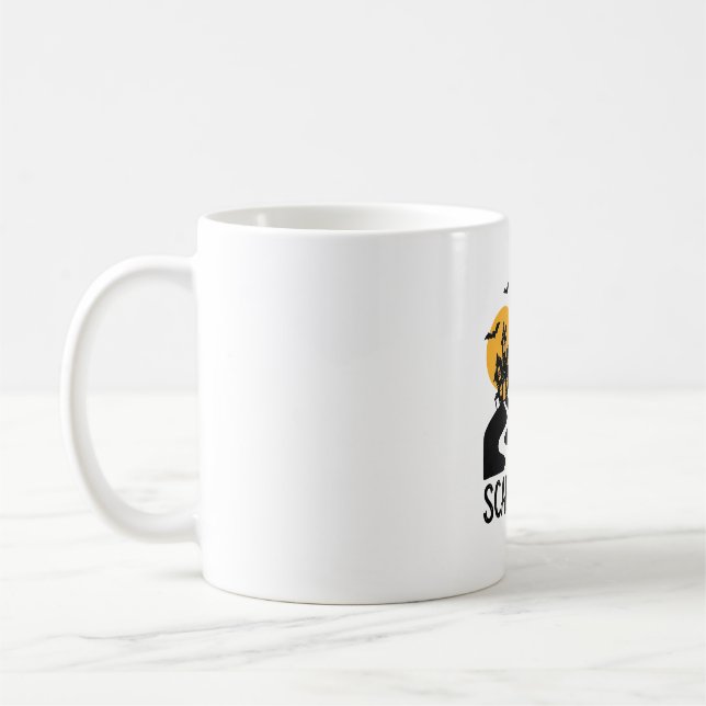 Caneca De Café Decoração de Casa Assombrada de Halloween Noite As (Esquerda)