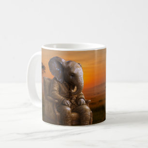 Caneca De Café Decoração Excêntrica de Elefante para Casa