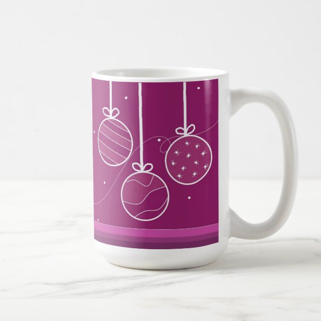 Caneca De Café Decoração Festiva de Natal (Direita)