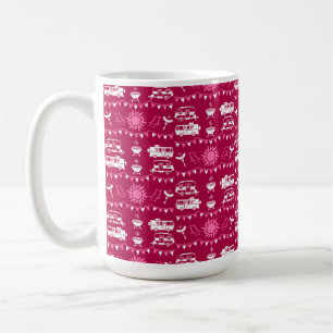 Caneca De Café Decoração inicial do acampamento Caravan