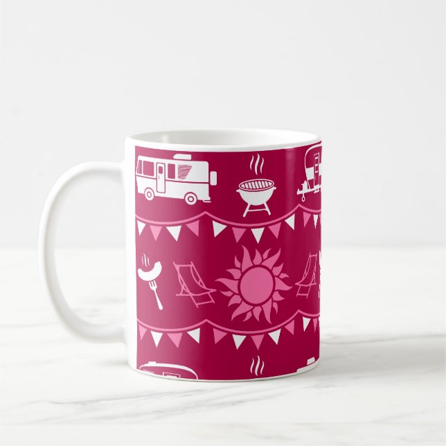 Caneca De Café Decoração inicial do acampamento Caravan (Esquerda)