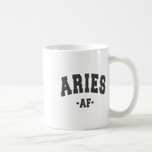 Caneca De Café Decorações do signo do zodíaco de Áries Astrologia