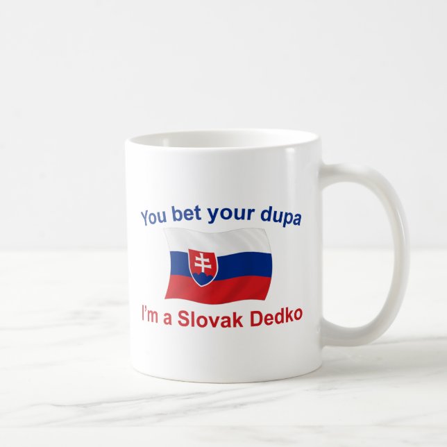 Caneca De Café Dedko eslovaco - aposte seu Dupa (Direita)