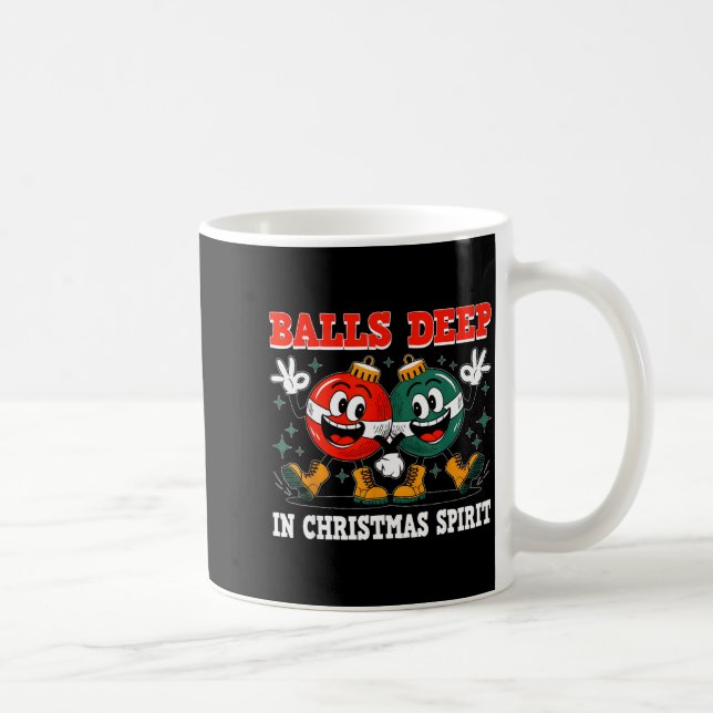 Caneca De Café Deep In Christmas Srit Christmas Humorous Festive  (Direita)