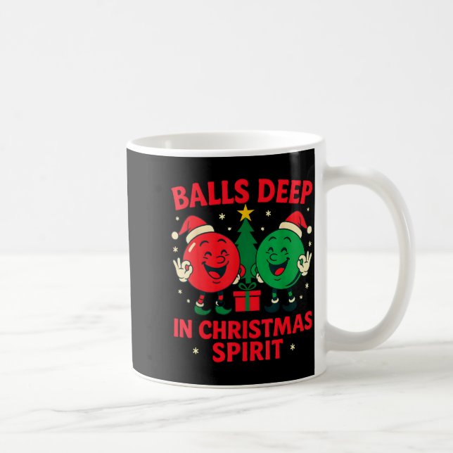Caneca De Café Deep In Christmas Srit Funny Adult Christmas Humor (Direita)