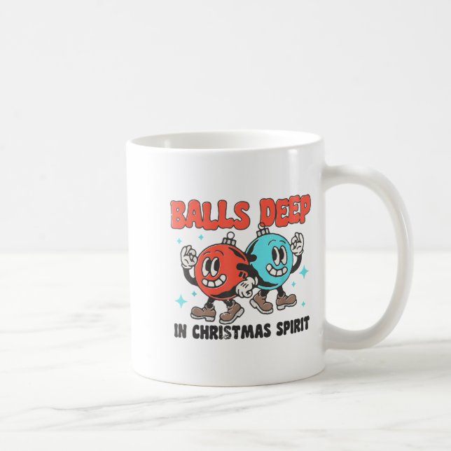 Caneca De Café Deep In Christmas Srit Funny Christmas Saying  (Direita)