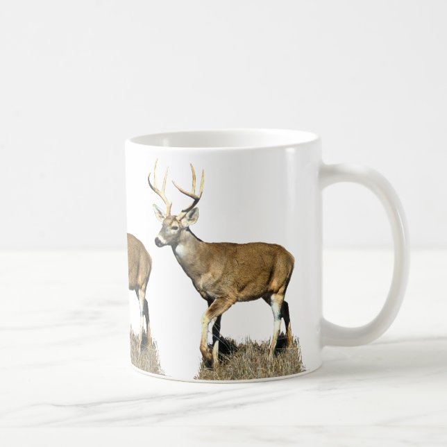 Caneca De Café Deer Buck Branco (Direita)