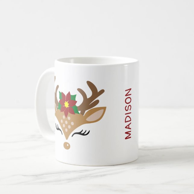 Caneca De Café Deer Face (Frente Esquerda)