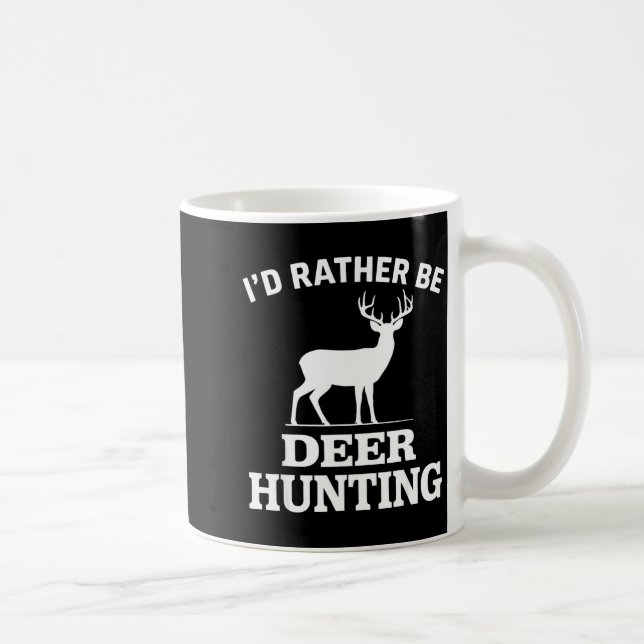Caneca De Café Deer Hunting Art For Men Women Buck Elk Hunter Dee (Direita)