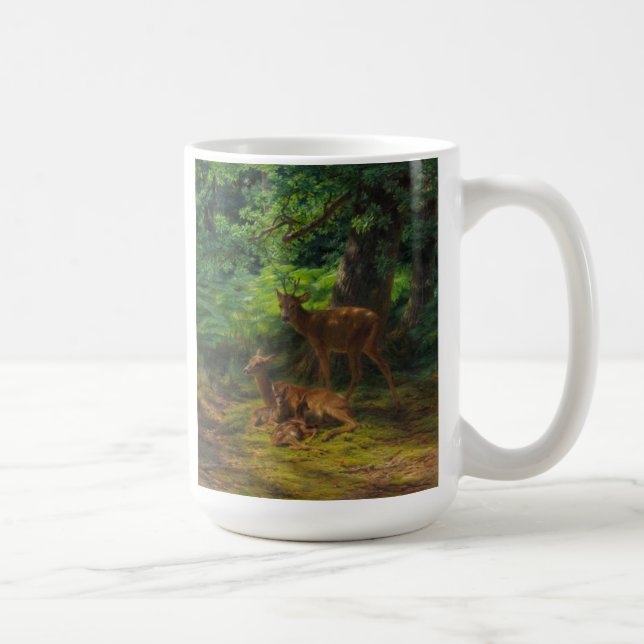 Caneca De Café Deer in Repose de Rosa Bonheur Mug (Direita)