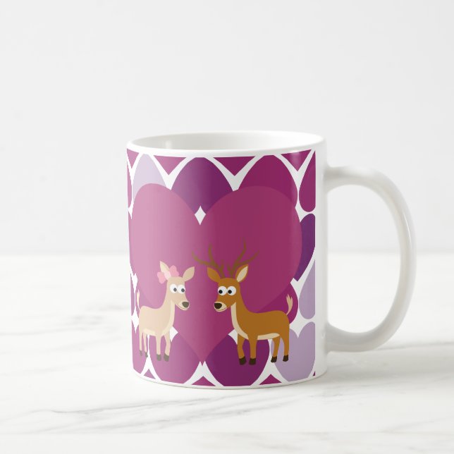 Caneca De Café Deer Love (Direita)