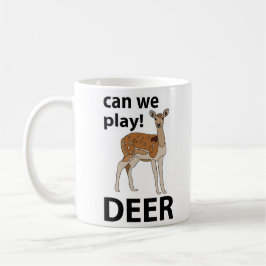 Caneca De Café Deer Podemos Jogar Cerveja
