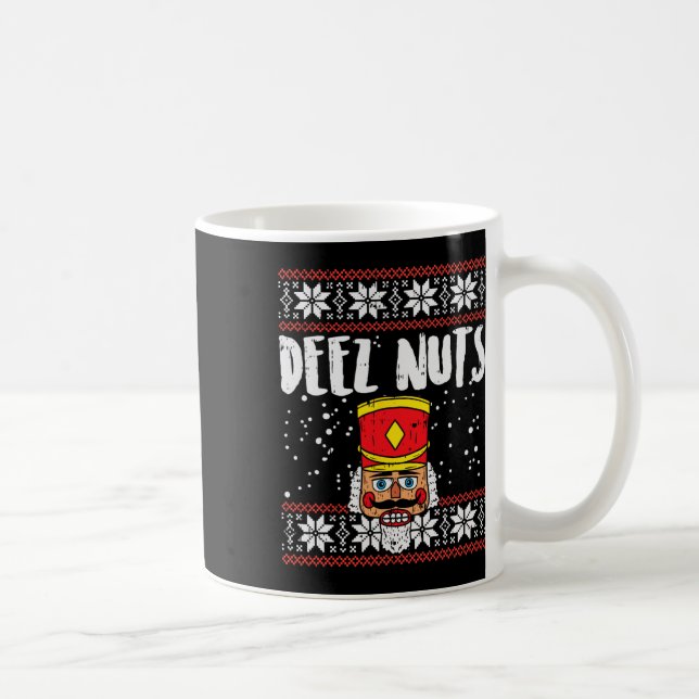 Caneca De Café Deez Loucos Nutcracker Divertir-se Com Um Presente (Direita)