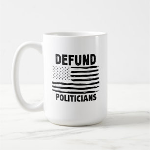 Caneca De Café Defender O Presente Retroamericano Político