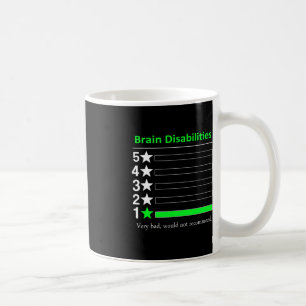 Caneca De Café Deficiência cerebral Deficiência muito ruim Sensib