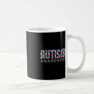 Caneca De Café Deficiências de consciência do autismo Mês Suporte