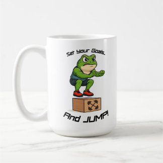 Caneca De Café Defina Seus Objetivos E Salte - Sapo Masculino Sal