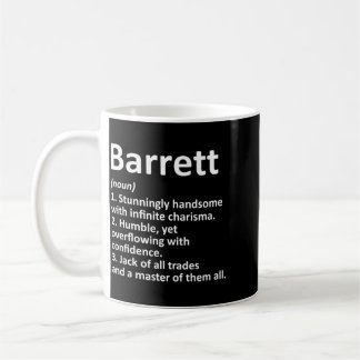 Caneca De Café Definição Barrett Nome Personalizado Engraçado