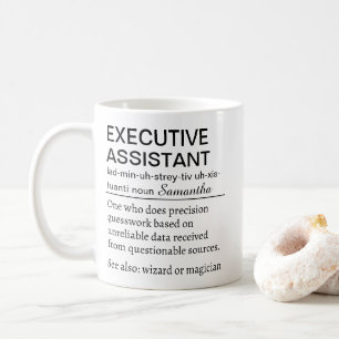 Caneca De Café Definição de Assistente Executivo Personalizado Di