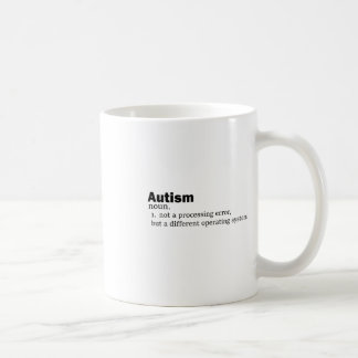 Caneca De Café Definição de Autismo Não é uma deficiência diferen