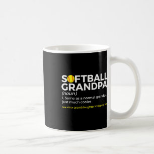 Caneca De Café Definição de Avô de Softball Maior Fã da Net