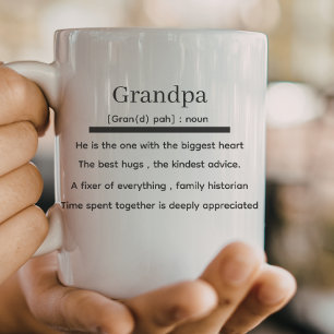 Caneca De Café definição de avô, dia dos pais do avô