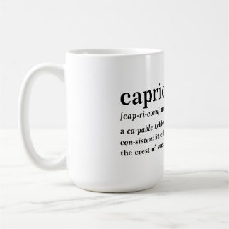 Caneca De Café Definição de Capricórnio Presente Estético de Astr