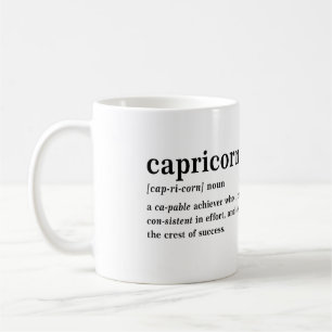Caneca De Café Definição de Capricórnio Presente Estético de Astr