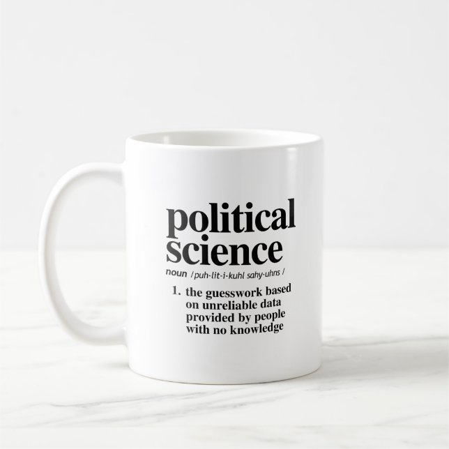 Caneca De Café Definição de Ciência Política (Esquerda)
