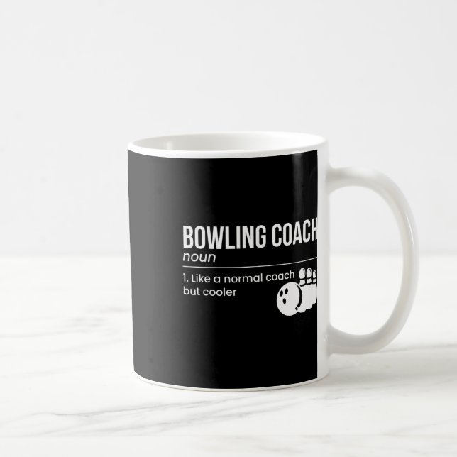 Caneca De Café Definição de Coach de boliche (Direita)