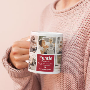 Caneca De Café Definição de Colagem de Fotos da Tia Moderna Fofa