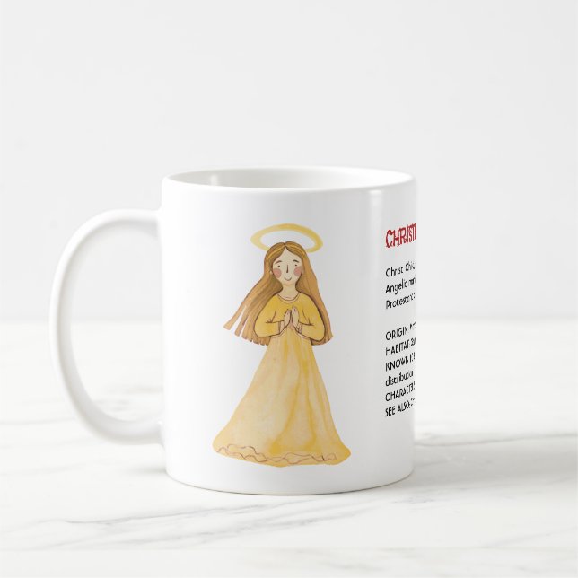 Caneca De Café Definição de Dicionário de Anjo Natal (Esquerda)