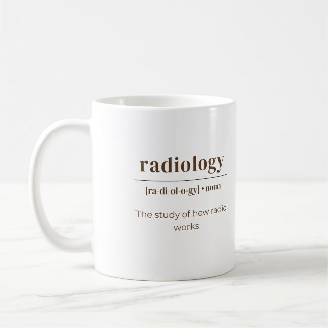 Caneca De Café Definição de Dicionário de Radiologia (Esquerda)
