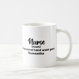 Caneca De Café Definição de Enfermeiro Engraçado Personalizado