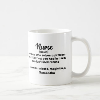 Caneca De Café Definição de Enfermeiro Motivacional Personalizado