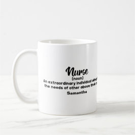 Caneca De Café Definição de Enfermeiro Motivacional Personalizado