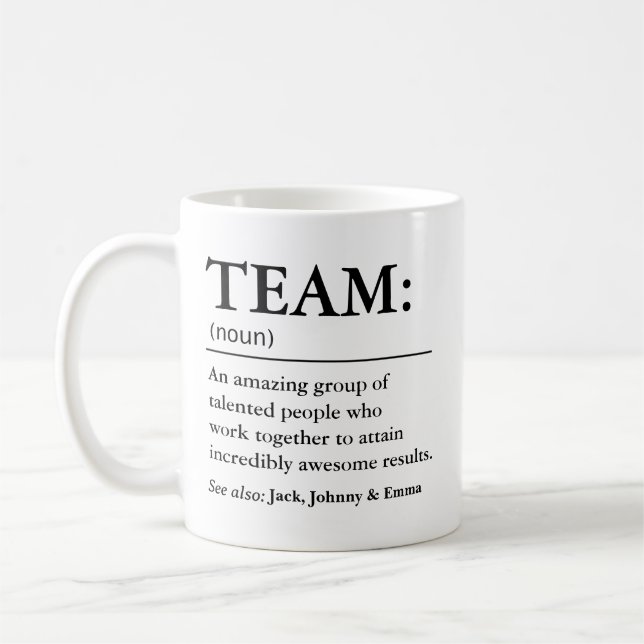 Caneca De Café Definição de EQUIPE (Esquerda)