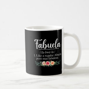 Caneca De Café definição de Fabuela engraçada avó espanhola vovó