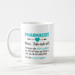 Caneca De Café Definição de Farmacêutico Estudante de Farmáci