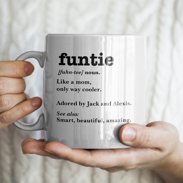 Caneca De Café Definição de Funtie - Personalizável (Criador carregado)